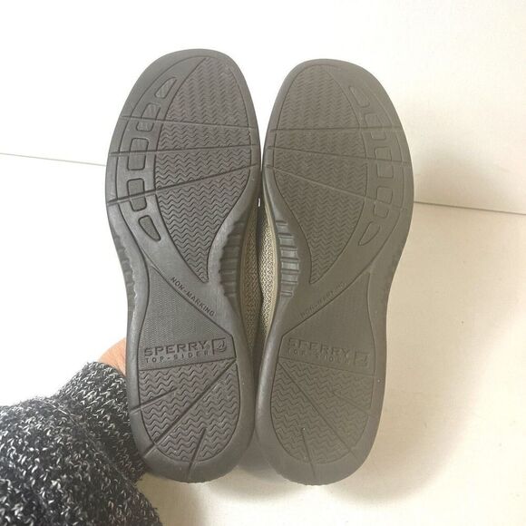 Sperry Top-Sider Black/Brown Leather Women's 8 M Loafer Glitter Bow Slip On Flat - Picture 11 of 11